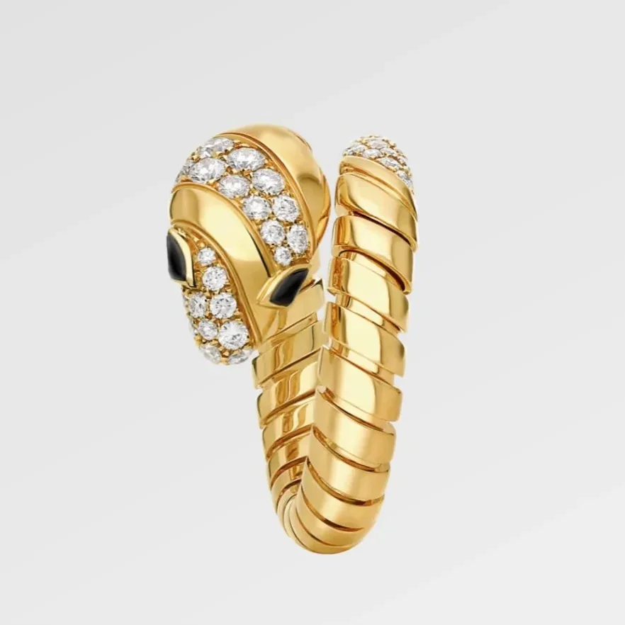 Bvlgari Serpenti Tubogas Ring Yellow Gold