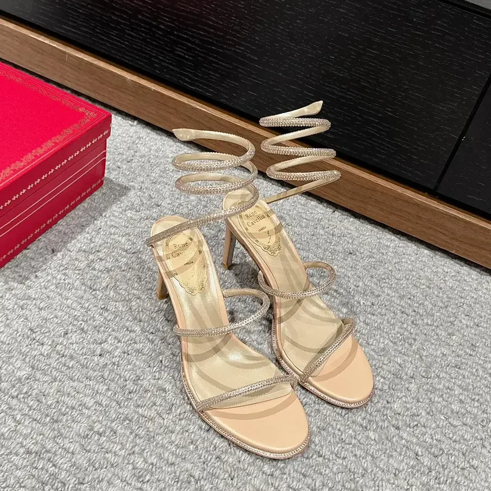 Rene Caovilla Cleo Neutral Sandal 80 for Women