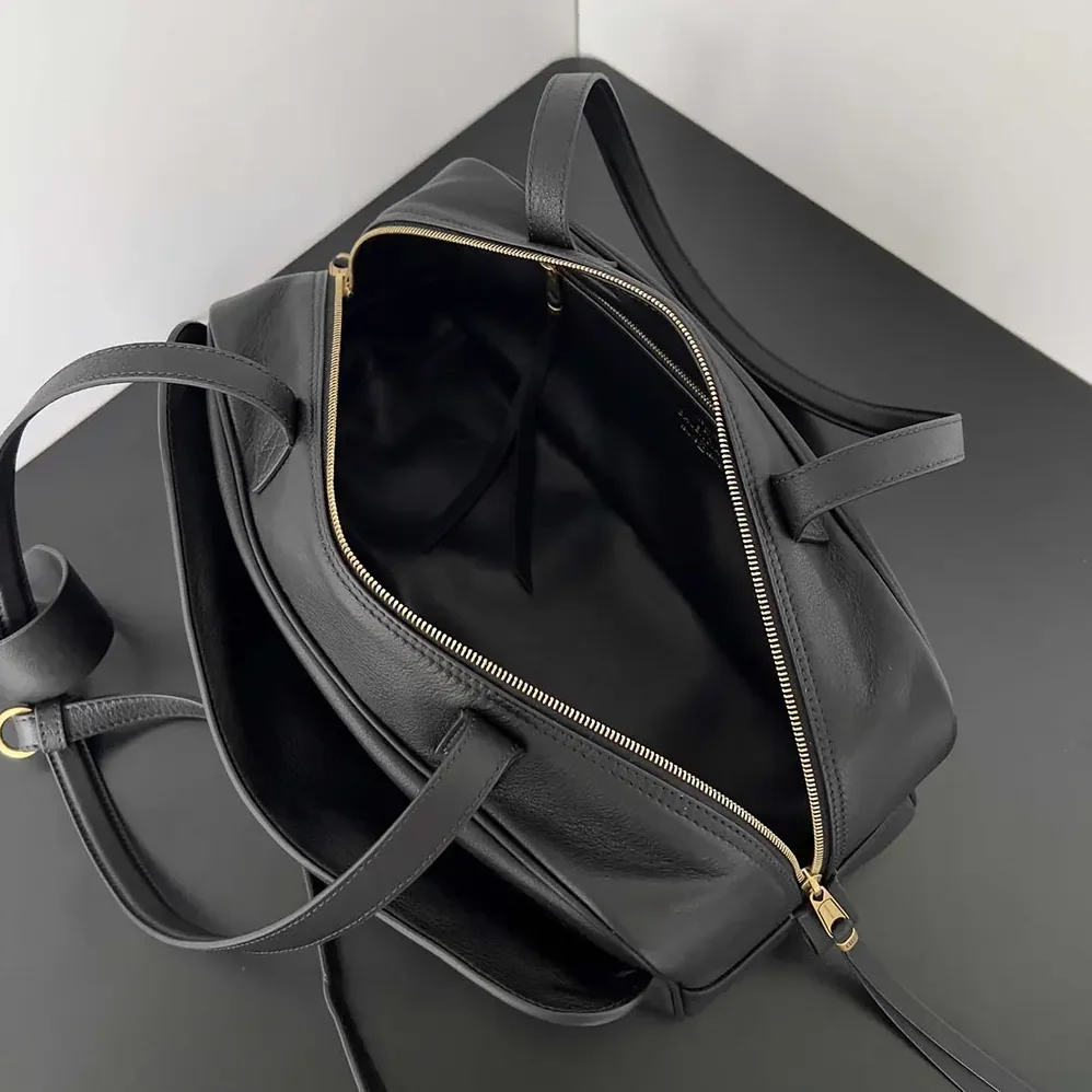 Prada Carrie Bowling Bag Small in Black Calfskin for Women Prada Carrie Bowling Bag Small in Black Calfskin for Women