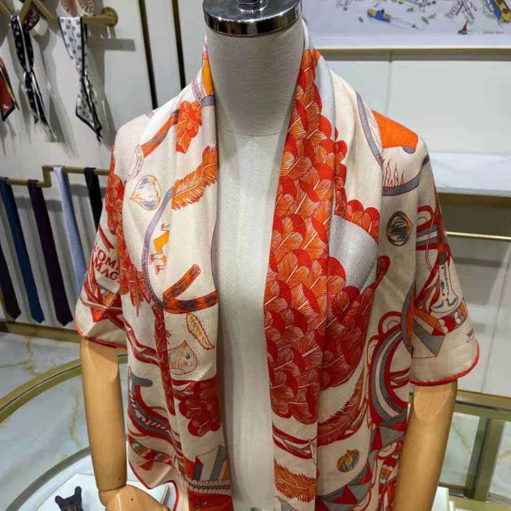 Hermes L'ombrelle Magique Shawl 140 for Women Hermes L'ombrelle Magique Shawl 140 for Women