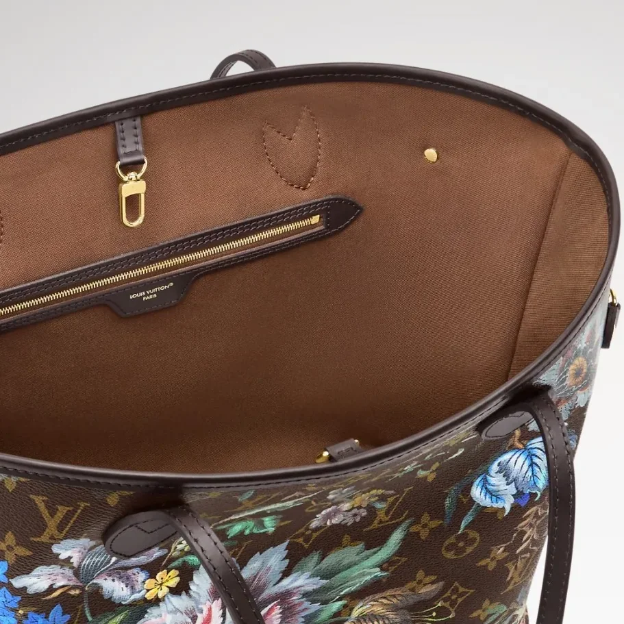 Louis Vuitton Neverfull MM Tote Bag / Brown Monogram Eden Gold Hardware