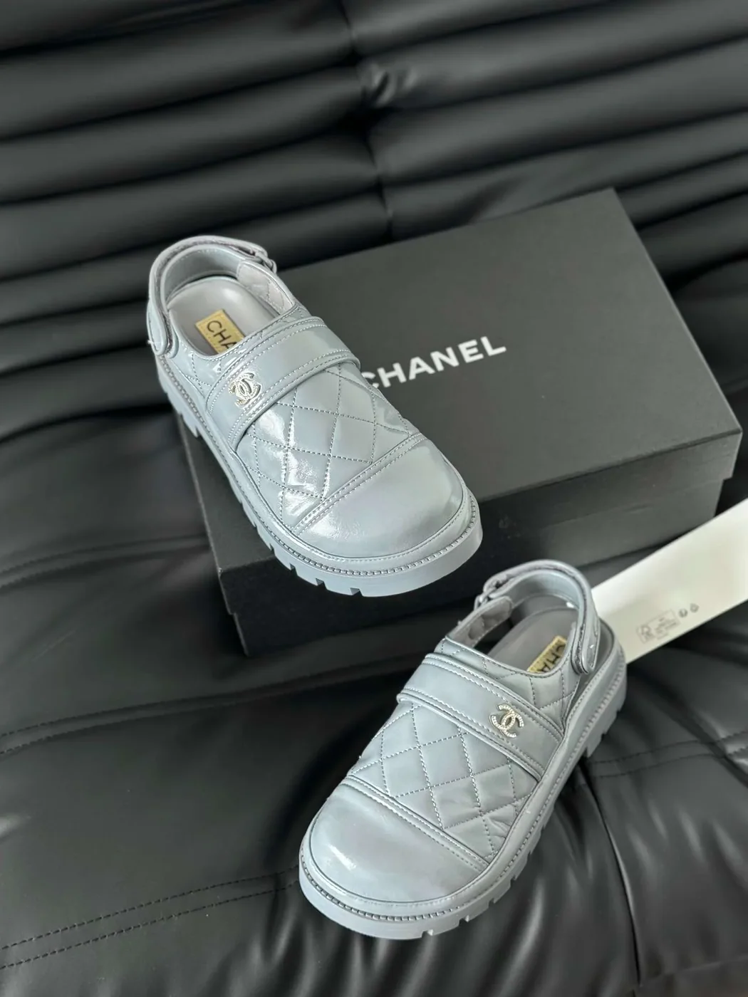 Chanel Velcro Sandal Jade Green Chanel Velcro Sandal Jade Green