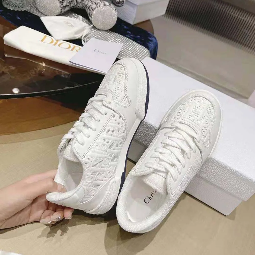 Dior One Sneaker White Dior Oblique Perforated Calfskin for Unisex Dior One Sneaker White Dior Oblique Perforated Calfskin for Unisex