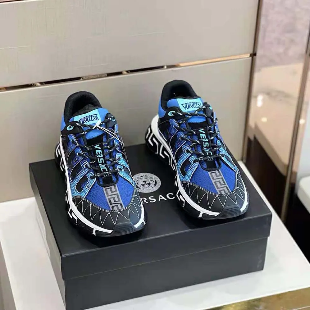 Versace Trigreca Coveted Sneaker Family for Women in Blue Versace Trigreca Coveted Sneaker Family for Women in Blue