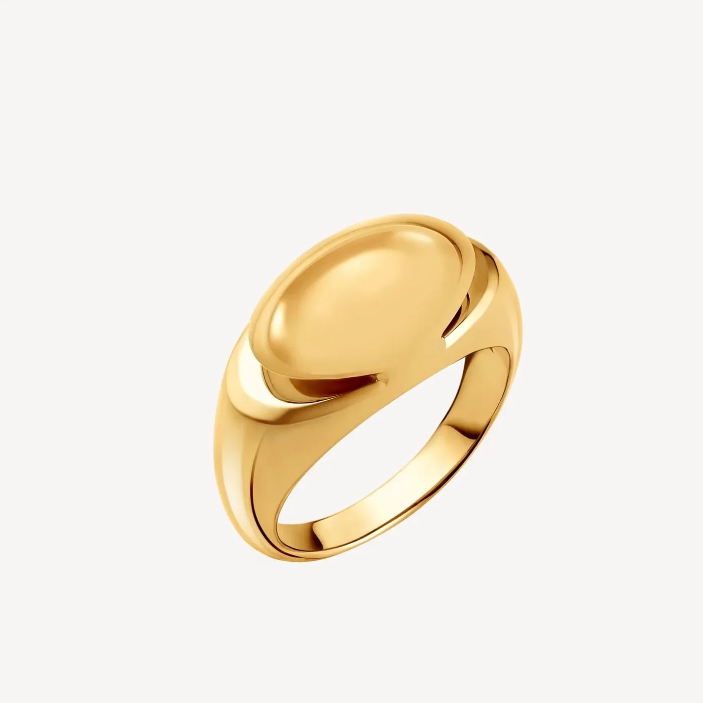 Bvlgari Cabochon Ring Gold Hardware