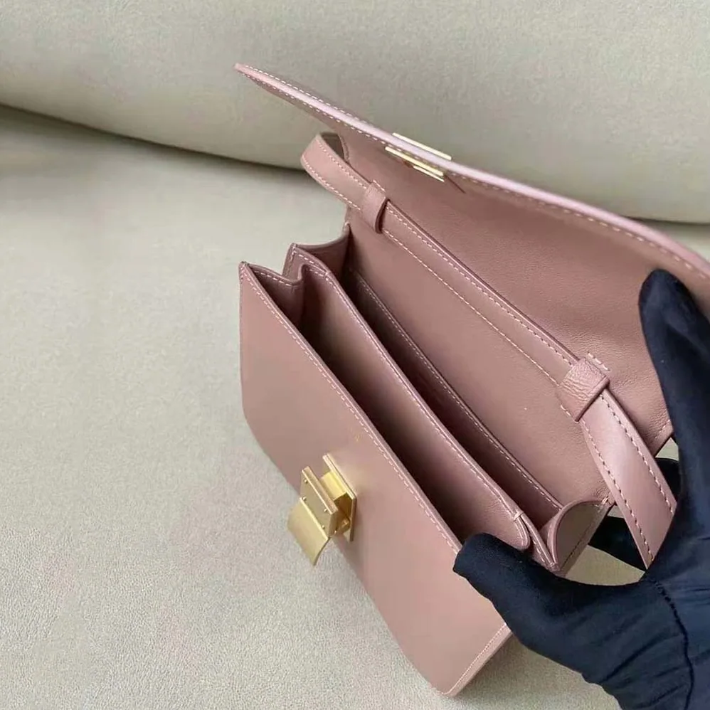 Celine Teen Classic Bag in Box Calfskin for Women in Pink Celine Teen Classic Bag in Box Calfskin for Women in Pink