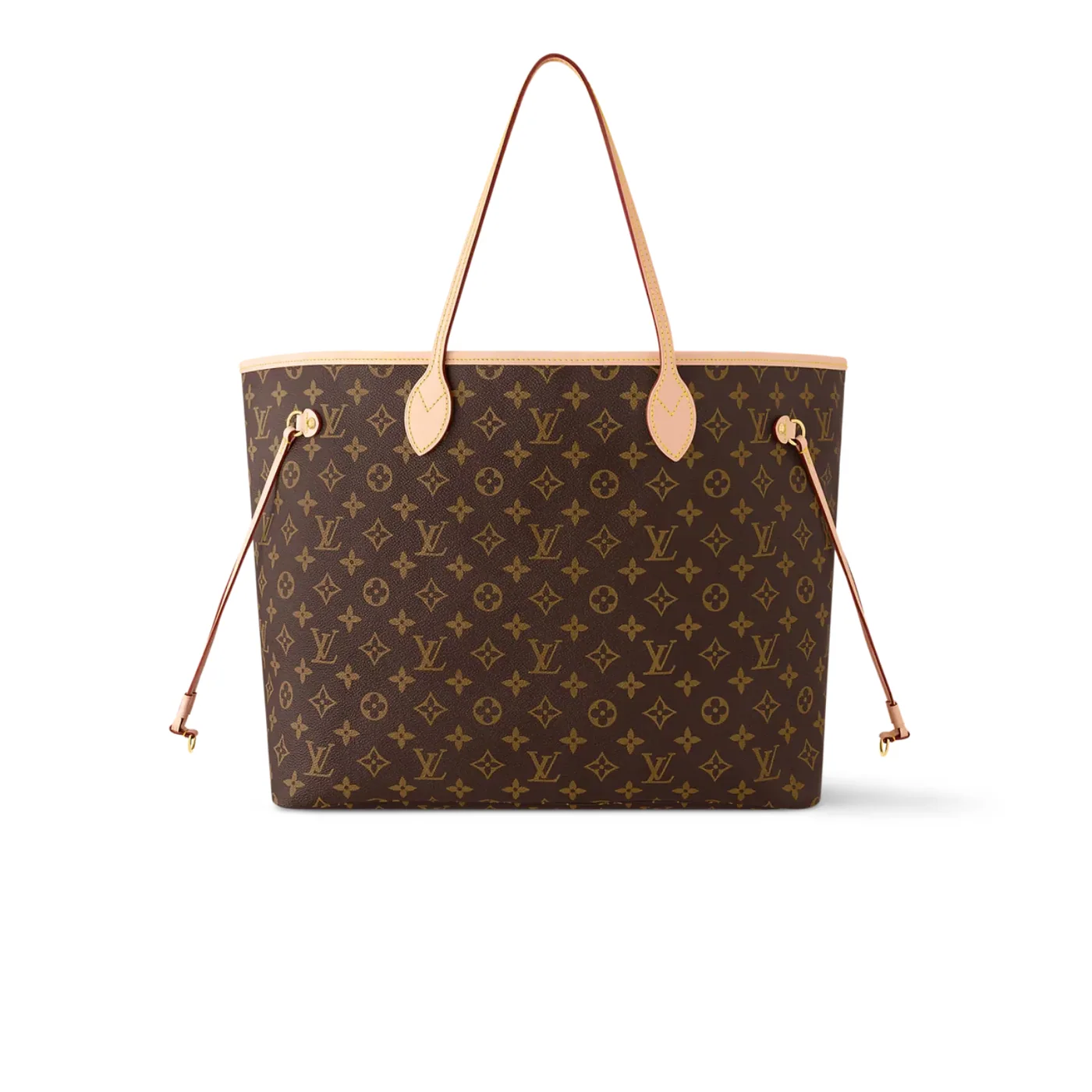 Louis Vuitton Neverfull GM Tote Bag in Brown Monogram Gold Hardware