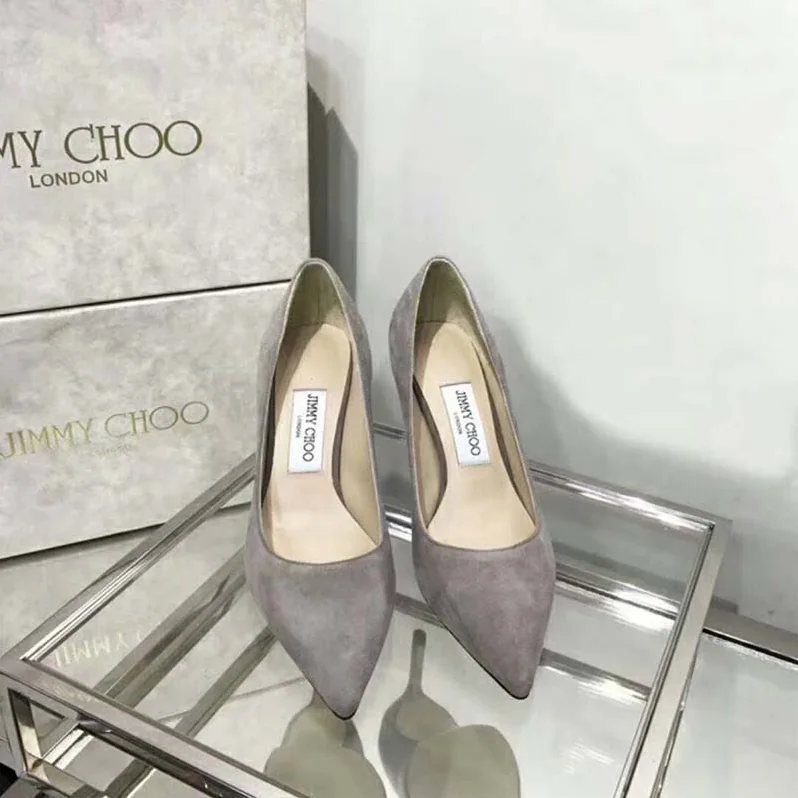 Jimmy Choo Shoes Romy 85 Opal Suede Pointy Toe Pumps for Women in Silver Jimmy Choo Shoes Romy 85 Opal Suede Pointy Toe Pumps for Women in Silver