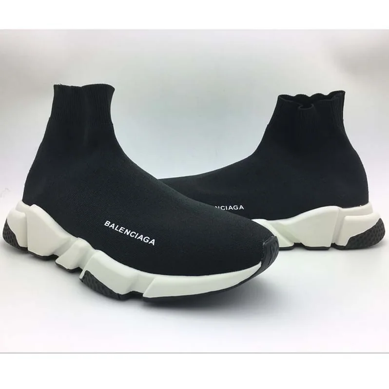 Balenciaga Stretch Mesh High Top Sneakers for Unisex in Black Balenciaga Stretch Mesh High Top Sneakers for Unisex in Black