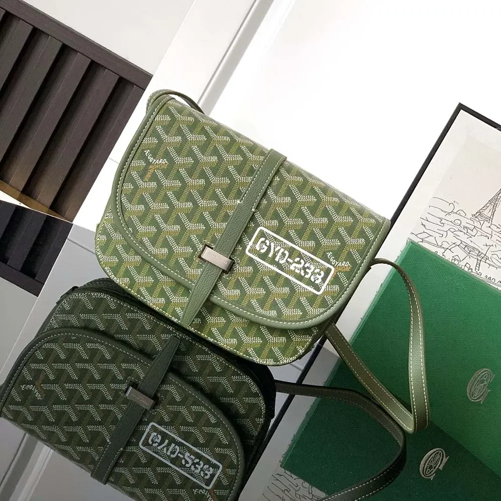 Goyard Belvedere PM Bag for Unisex in Green Goyard Belvedere PM Bag for Unisex in Green