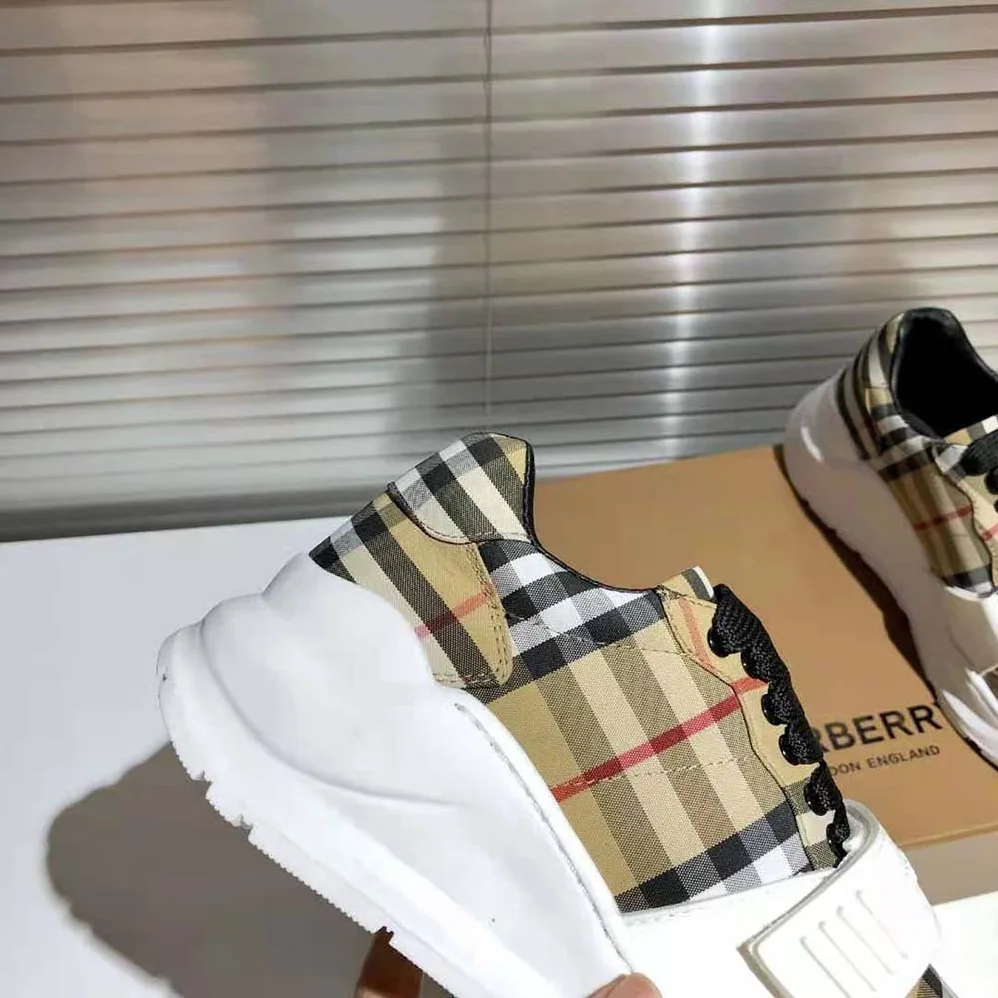 Burberry Vintage Check Cotton Sneakers for Unisex