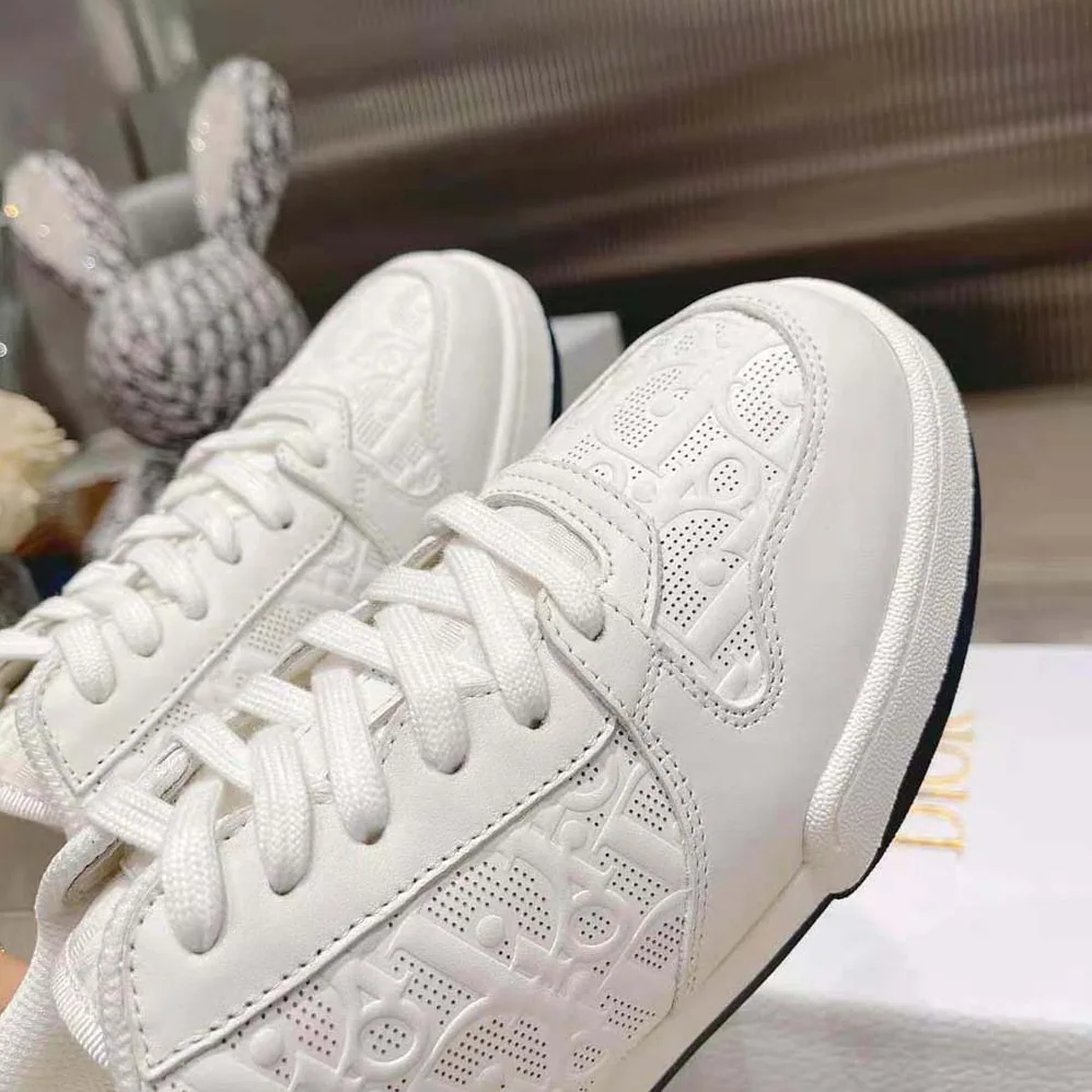 Dior One Sneaker White Dior Oblique Perforated Calfskin for Unisex Dior One Sneaker White Dior Oblique Perforated Calfskin for Unisex