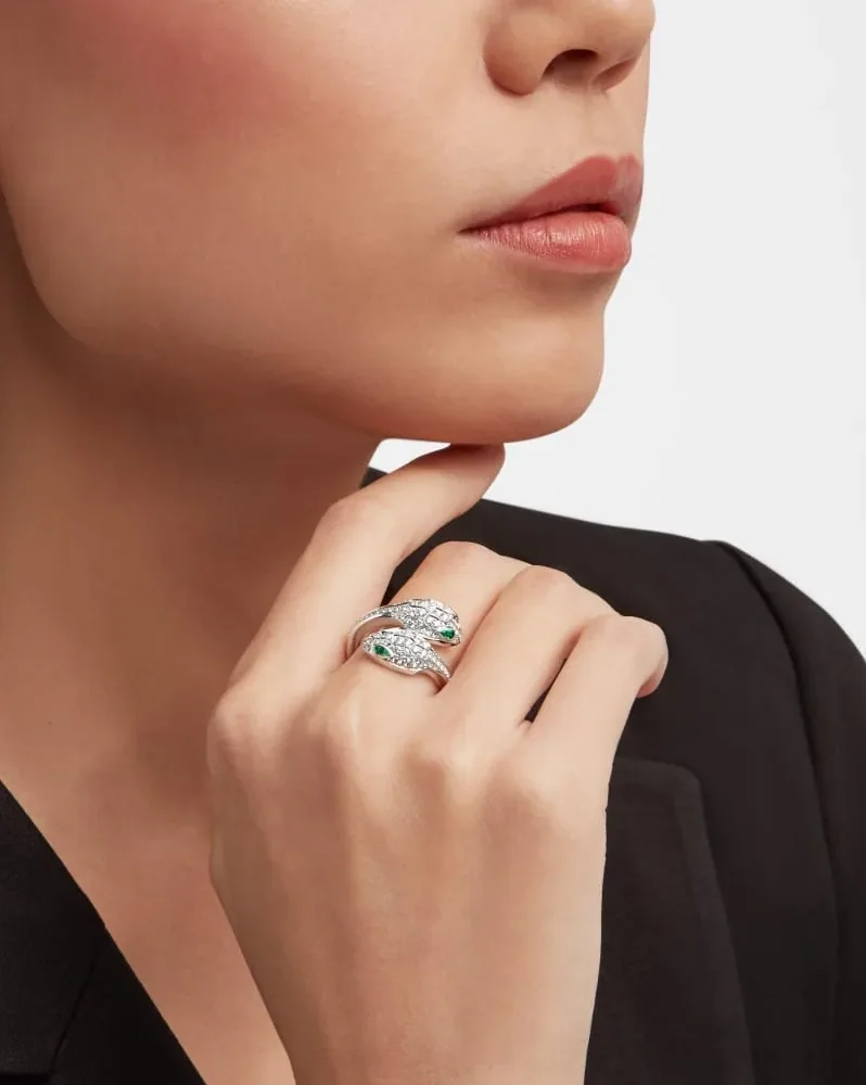 Bvlgari Serpenti Seduttori Ring White Gold Bvlgari Serpenti Seduttori Ring White Gold
