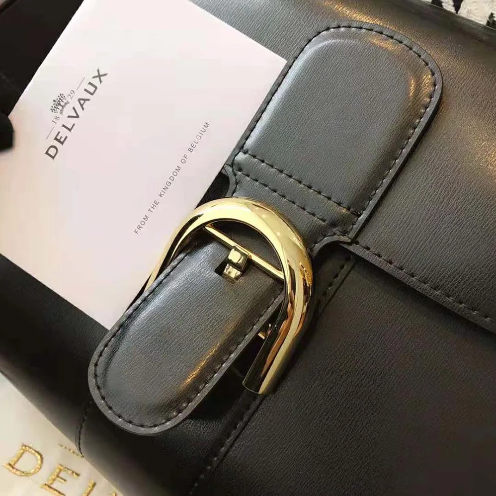 Delvaux Brillant Mini in Box Calf for Women in Black Delvaux Brillant Mini in Box Calf for Women in Black