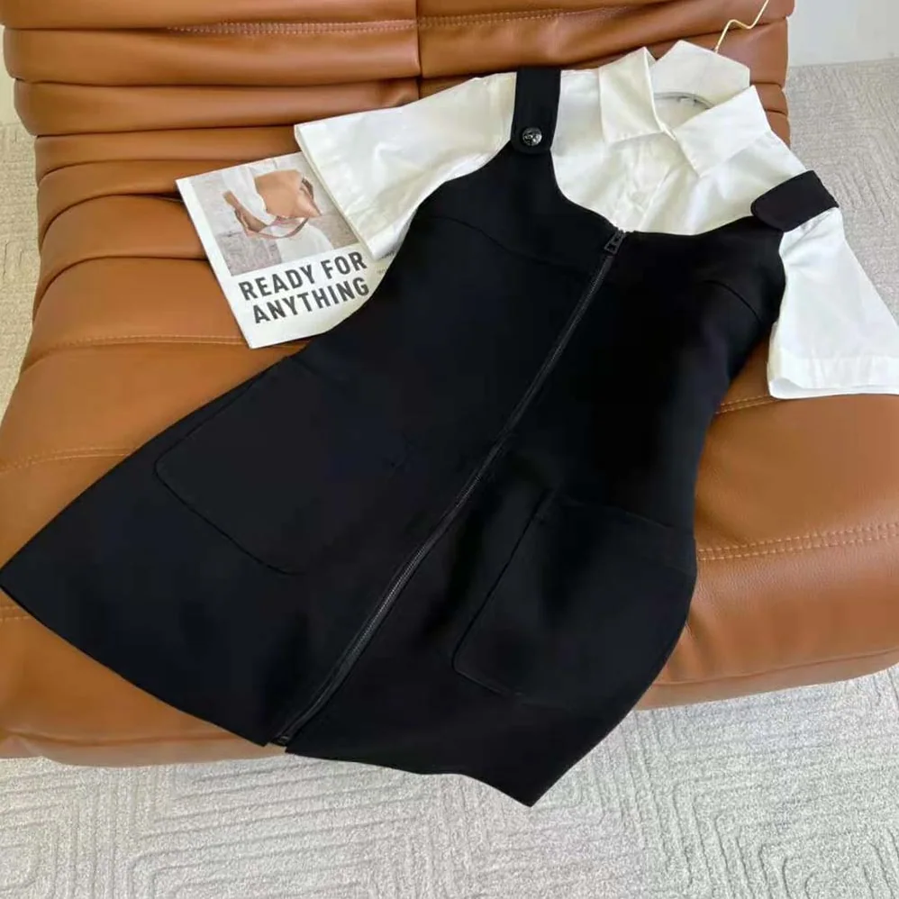 Dior Short Dress Black Wool and Silk for Women Dior Short Dress Black Wool and Silk for Women