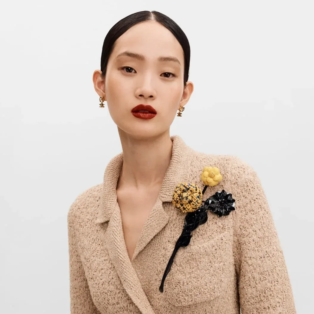 Chanel Pendant Earrings Gold Hardware