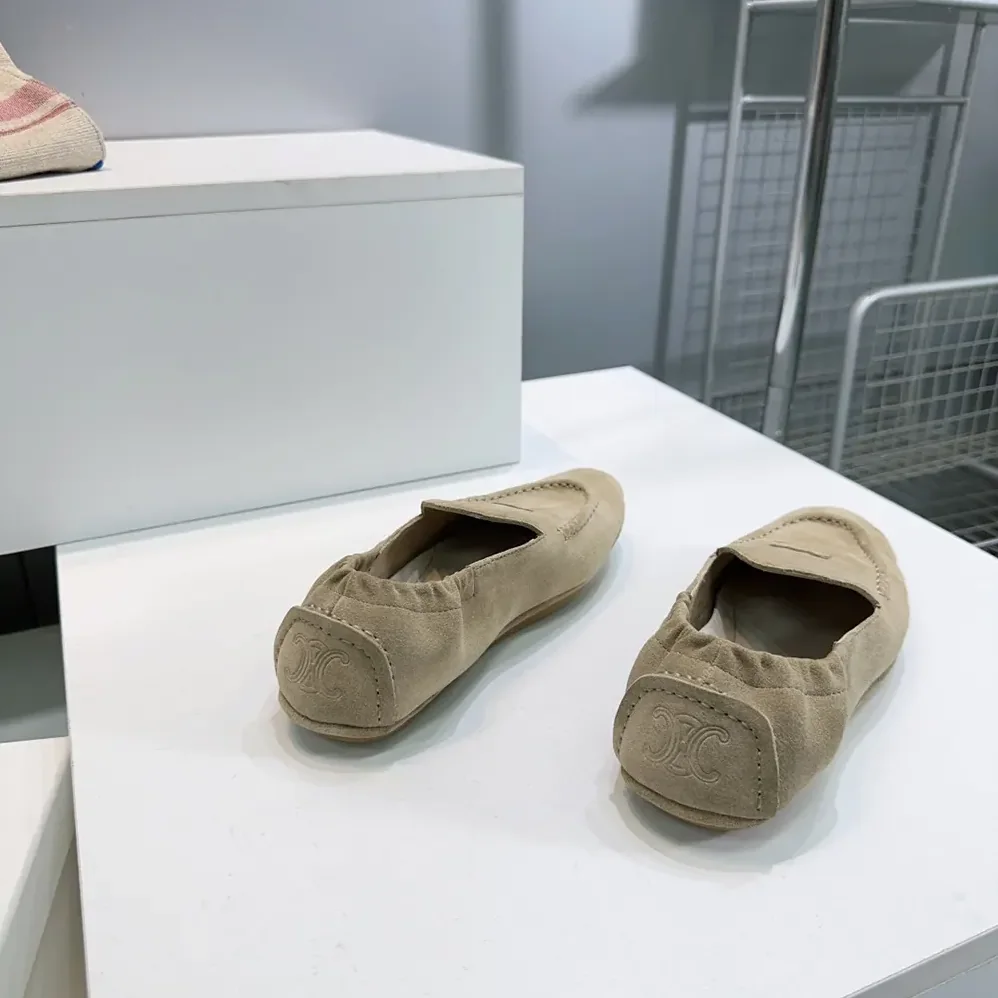 Celine Adam Loafer In Suede Calfskin for Unisex in Natural Celine Adam Loafer In Suede Calfskin for Unisex in Natural