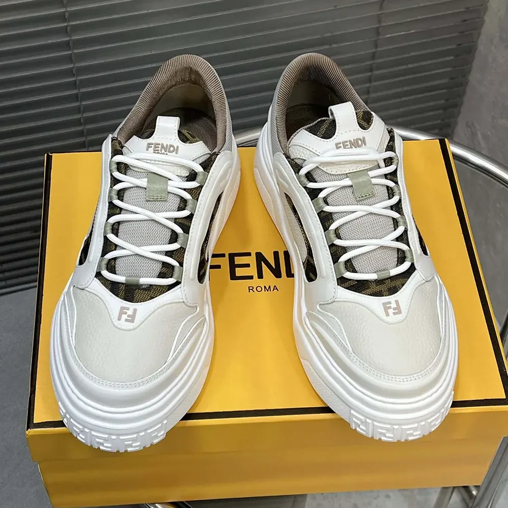 Fendi Force Sneakers White Leather Low for Unisex in tops Fendi Force Sneakers White Leather Low for Unisex in tops