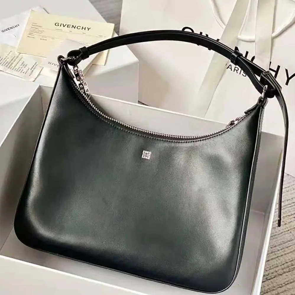 Givenchy Medium Moon Cut Out Bag in Leather for Women in Black Givenchy Medium Moon Cut Out Bag in Leather for Women in Black