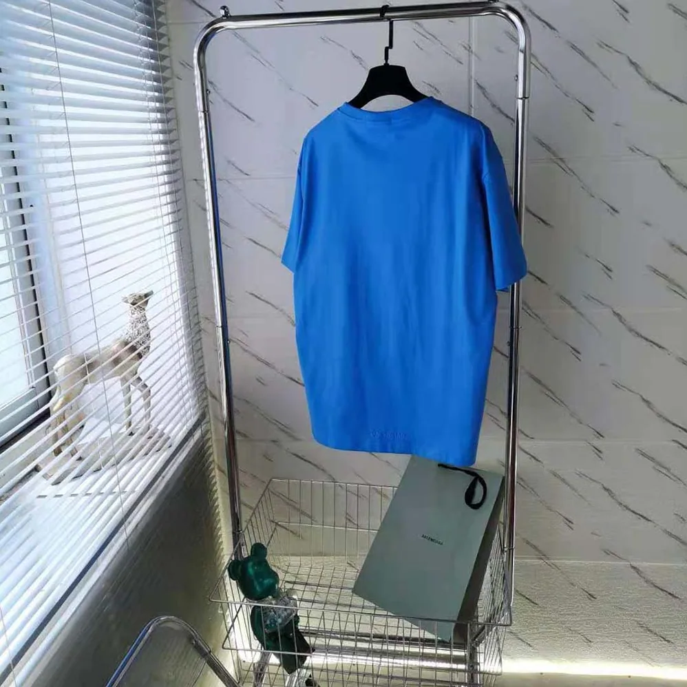 Balenciaga Simpsons Tm and 20th Television T for Men in shirt Oversized in Blue Balenciaga Simpsons Tm and 20th Television T for Men in shirt Oversized in Blue