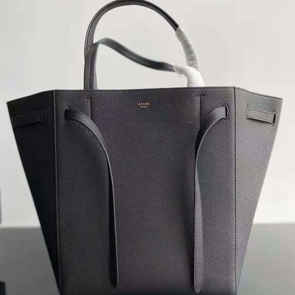 Celine Small Cabas Phantom in Soft Grained Calfskin for Women in Black Celine Small Cabas Phantom in Soft Grained Calfskin for Women in Black