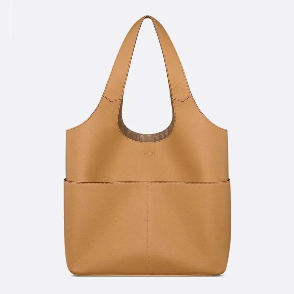 Dior Privé Tote Bag Brown Dior Icons Calfskin for Unisex