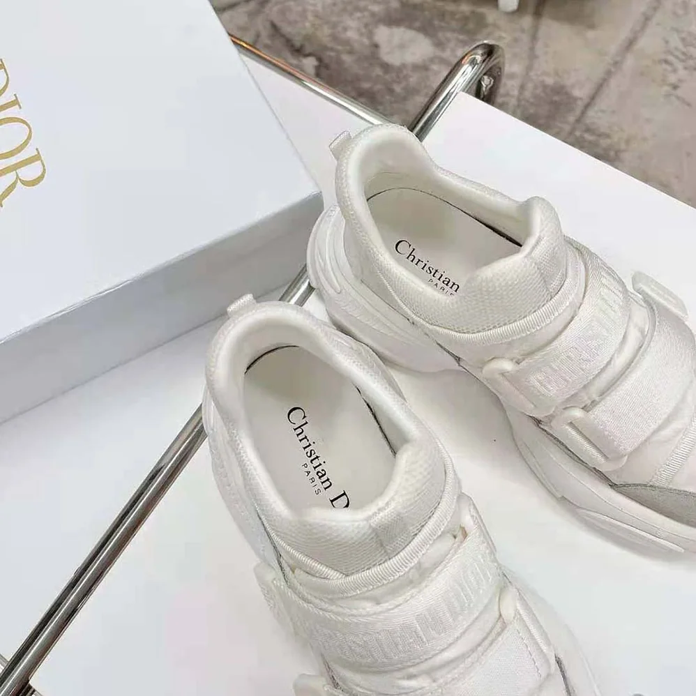 Dior D-Wander Sneaker White Camouflage Technical Fabric for Women