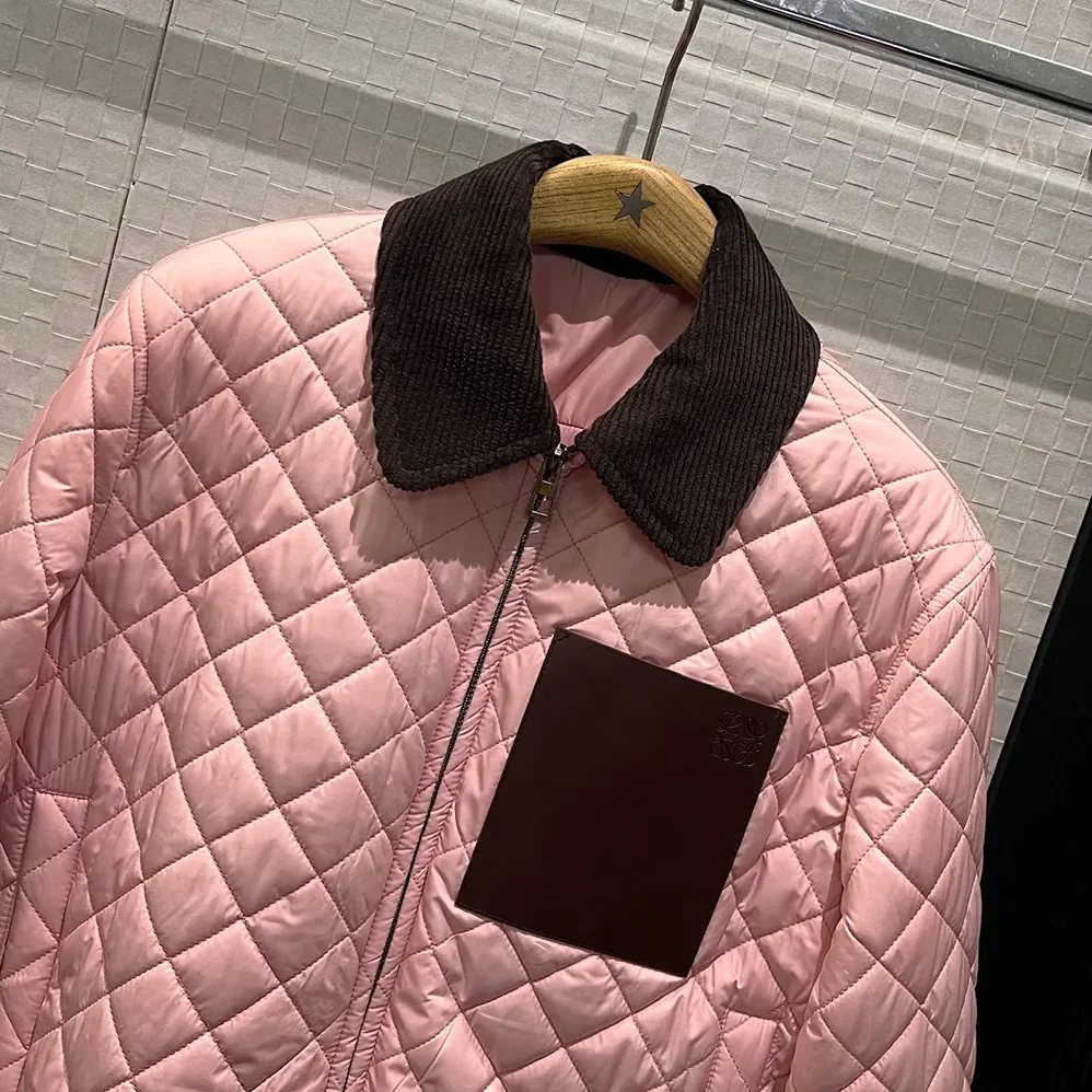 Loewe Short Jacket in Technical Fabric for Women in Light Pink Loewe Short Jacket in Technical Fabric for Women in Light Pink