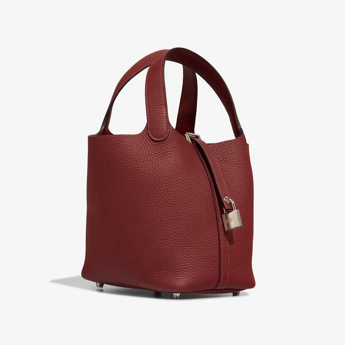 Hermès Picotin 18 Taurillon Clémence Rouge H Red Palladium Hardware /