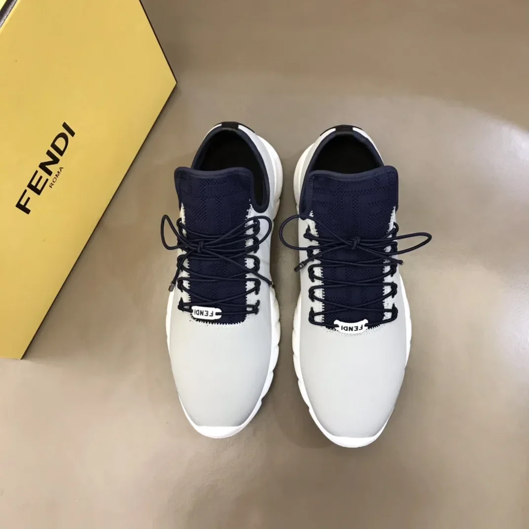 Fendi FD Faster Trainers Grey Fendi FD Faster Trainers Grey