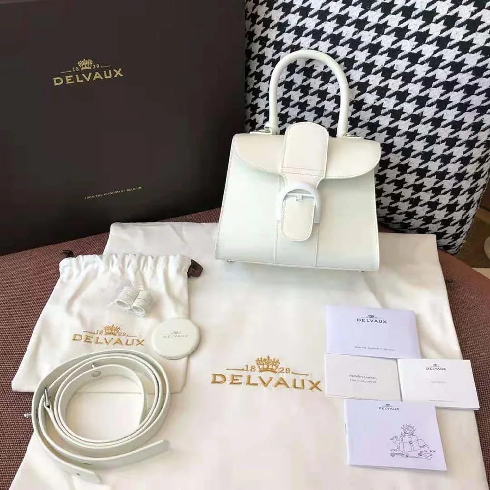 Delvaux Brillant Mini in Box Calf for Women in White Delvaux Brillant Mini in Box Calf for Women in White
