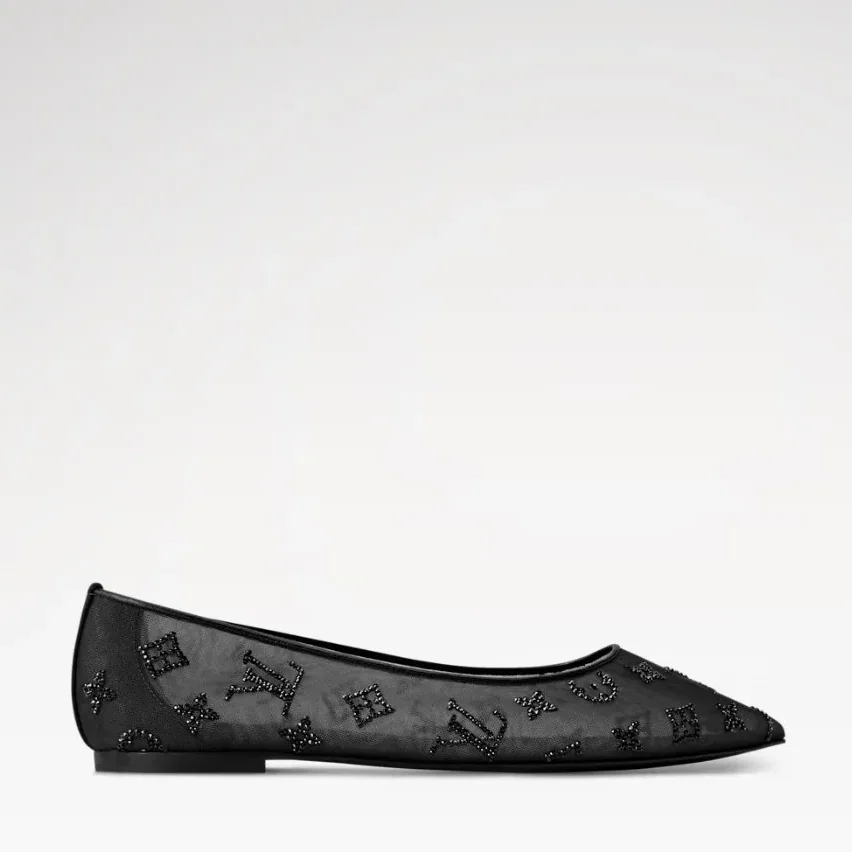 Louis Vuitton Gala Flat Ballerina Black 1AIDR8