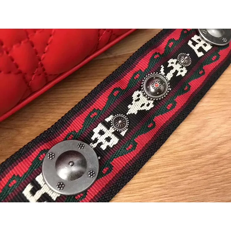 Dior My Lady Dior Bag in Cannage Lambskin in Red