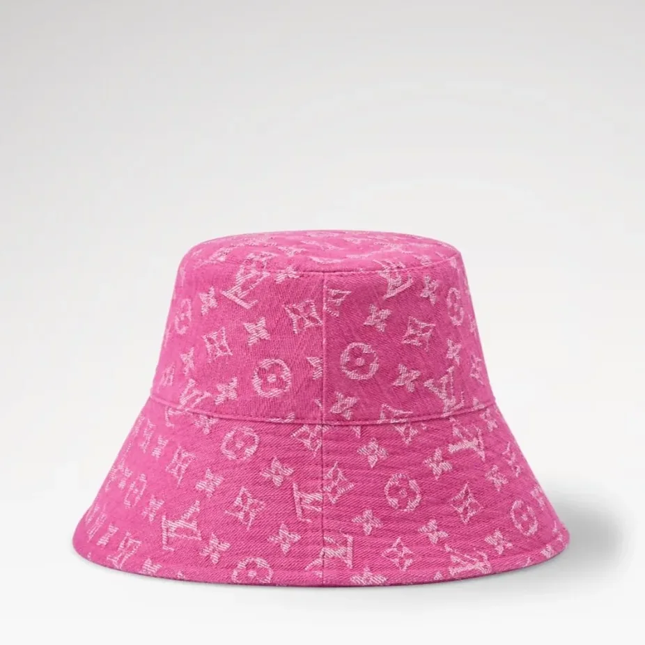 Louis Vuitton Bucket Hat Pink Denim