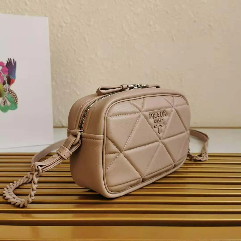 Prada Spectrum Nappa Leather Shoulder Bag for Women in Pink
