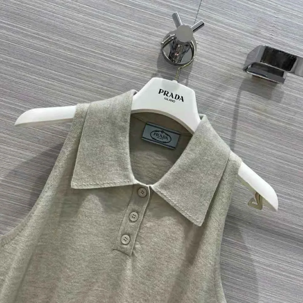 Prada Ribbed Knit Lurex Crop Top for Women in Silver Prada Ribbed Knit Lurex Crop Top for Women in Silver