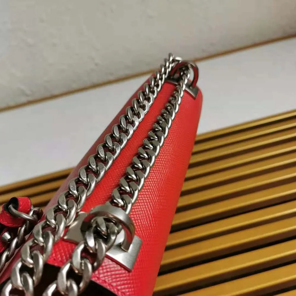 Prada Saffiano Leather Prada Monochrome Bag for Women in Red Prada Saffiano Leather Prada Monochrome Bag for Women in Red