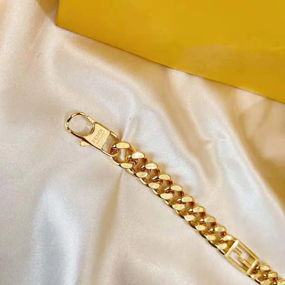 Fendi Baguette Gold for Women in colored Bracelet