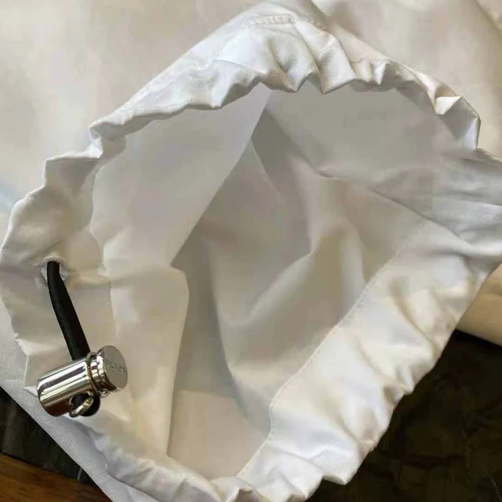 Prada Puffy Sleeve Poplin Blouse for Women in White Prada Puffy Sleeve Poplin Blouse for Women in White