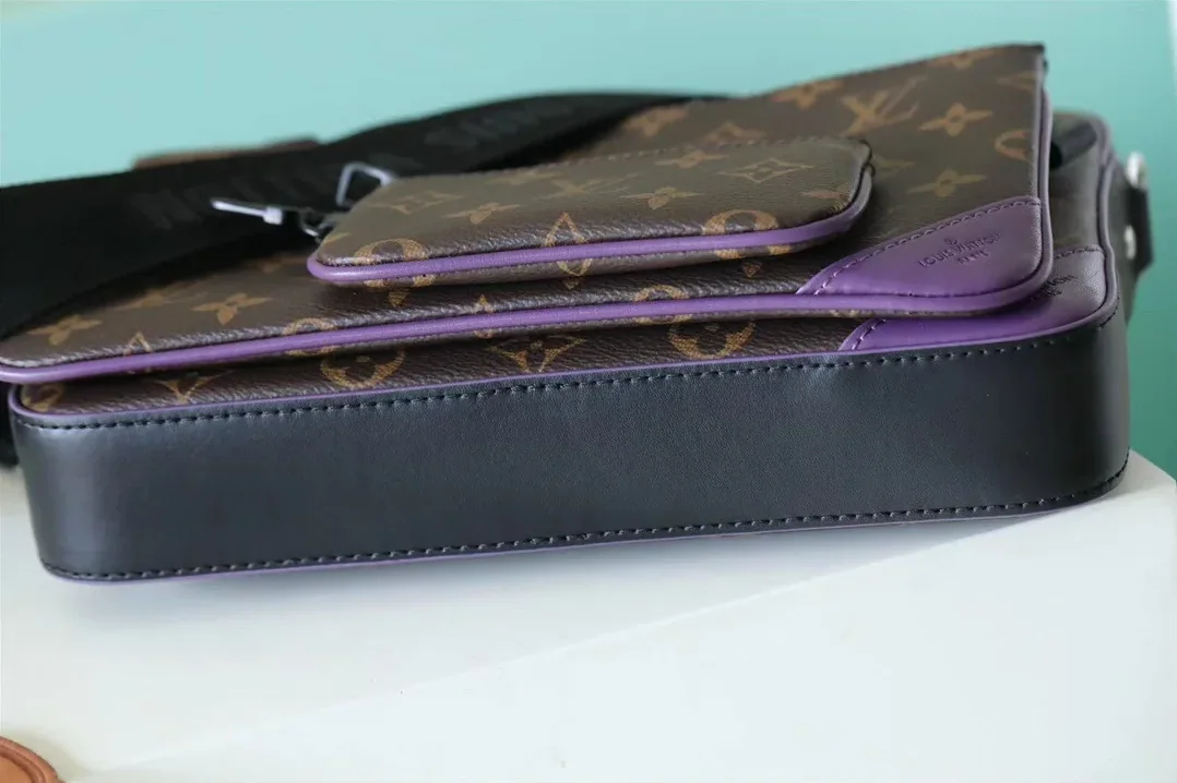 Louis Vuitton Trio Messenger Monogram Macassar Canvas By Virgil Ablohs Purple
