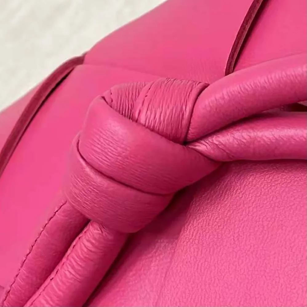 Bottega Veneta Mini Cassette Camera Bag for Women in Rose Bottega Veneta Mini Cassette Camera Bag for Women in Rose