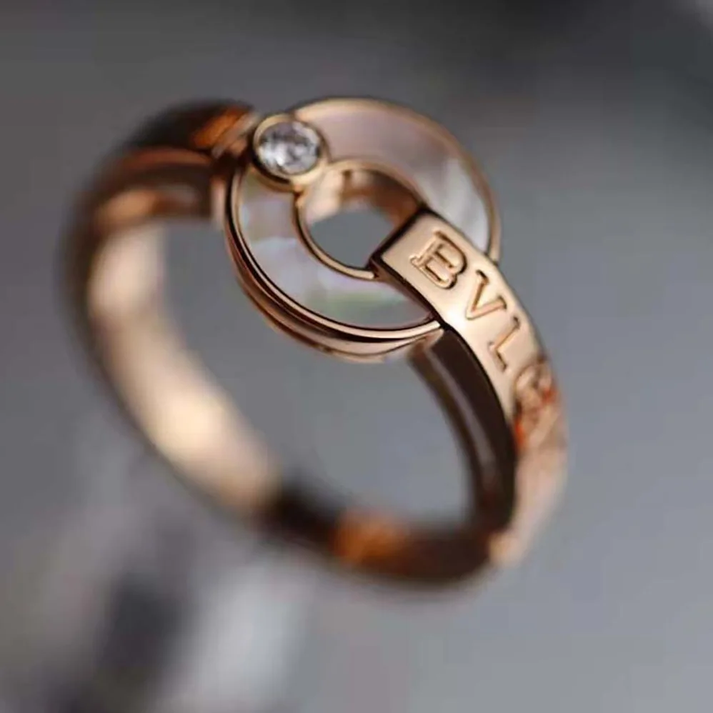 Bvlgari Openwork 18 KT Rose Gold Ring for Women