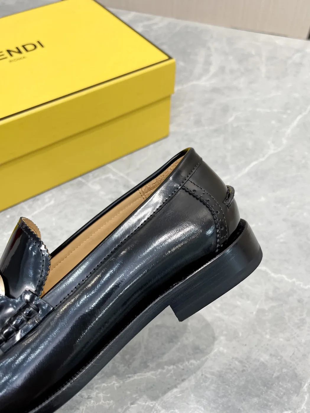 Fendi FD OLock Loafers Black 7D1557AK1TF0ABB