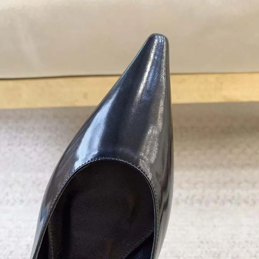 Saint Laurent YSL Anne Marie Slingback Flats in Smooth Leather-844421AA for Women Saint Laurent YSL Anne Marie Slingback Flats in Smooth Leather-844421AA for Women
