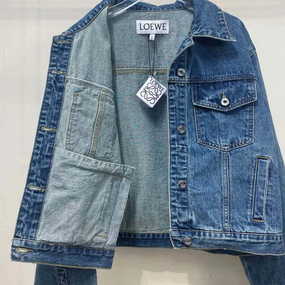 Loewe Anagram Jacket in Denim for Women Loewe Anagram Jacket in Denim for Women