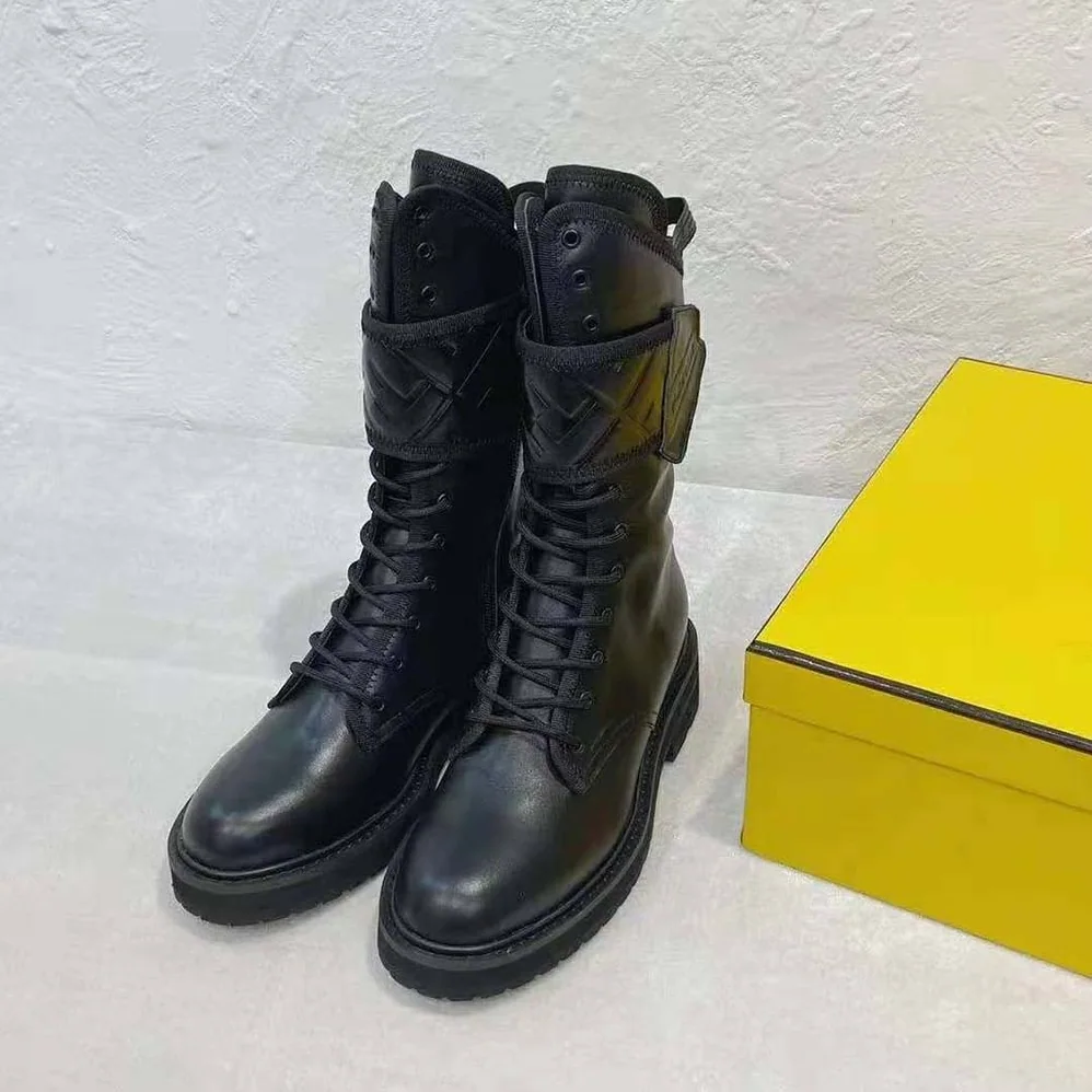 Fendi Black Leather Biker Boots for Women Fendi Black Leather Biker Boots for Women