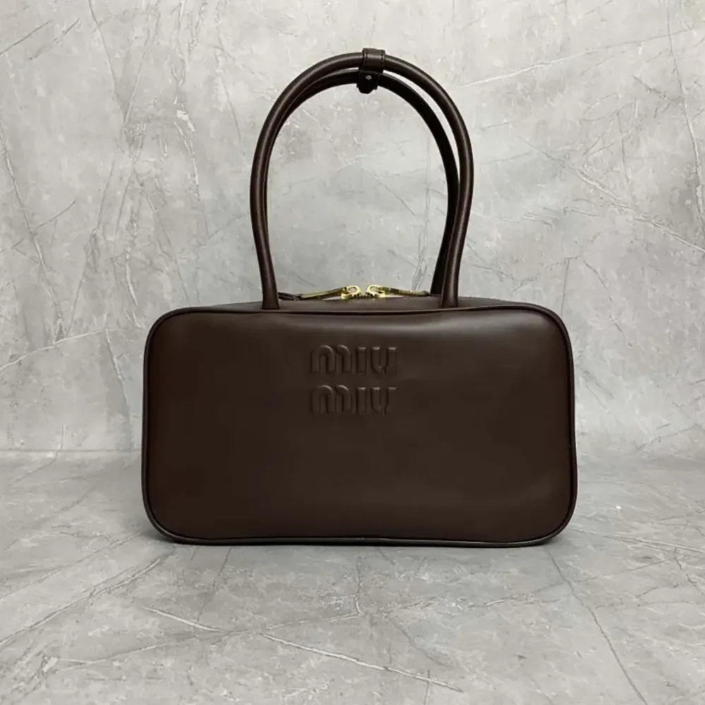 Miu Miu Beau Leather Top-handle Bag for Women in Briarwood