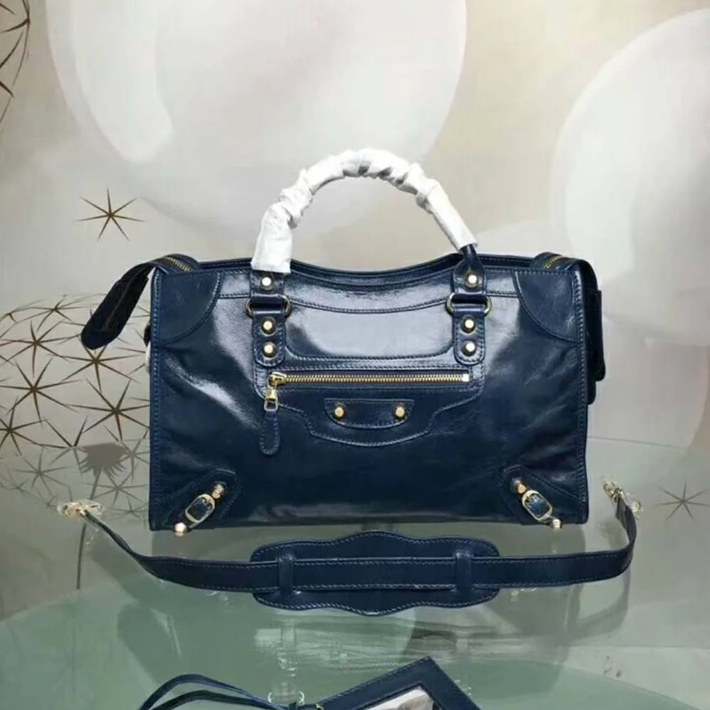 Balenciaga Small Size Lambskin Hand Carry And Shoulder Bag for Women