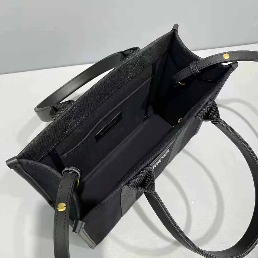 Balenciaga Hardware Small Tote Bag With Strap for Women in Black