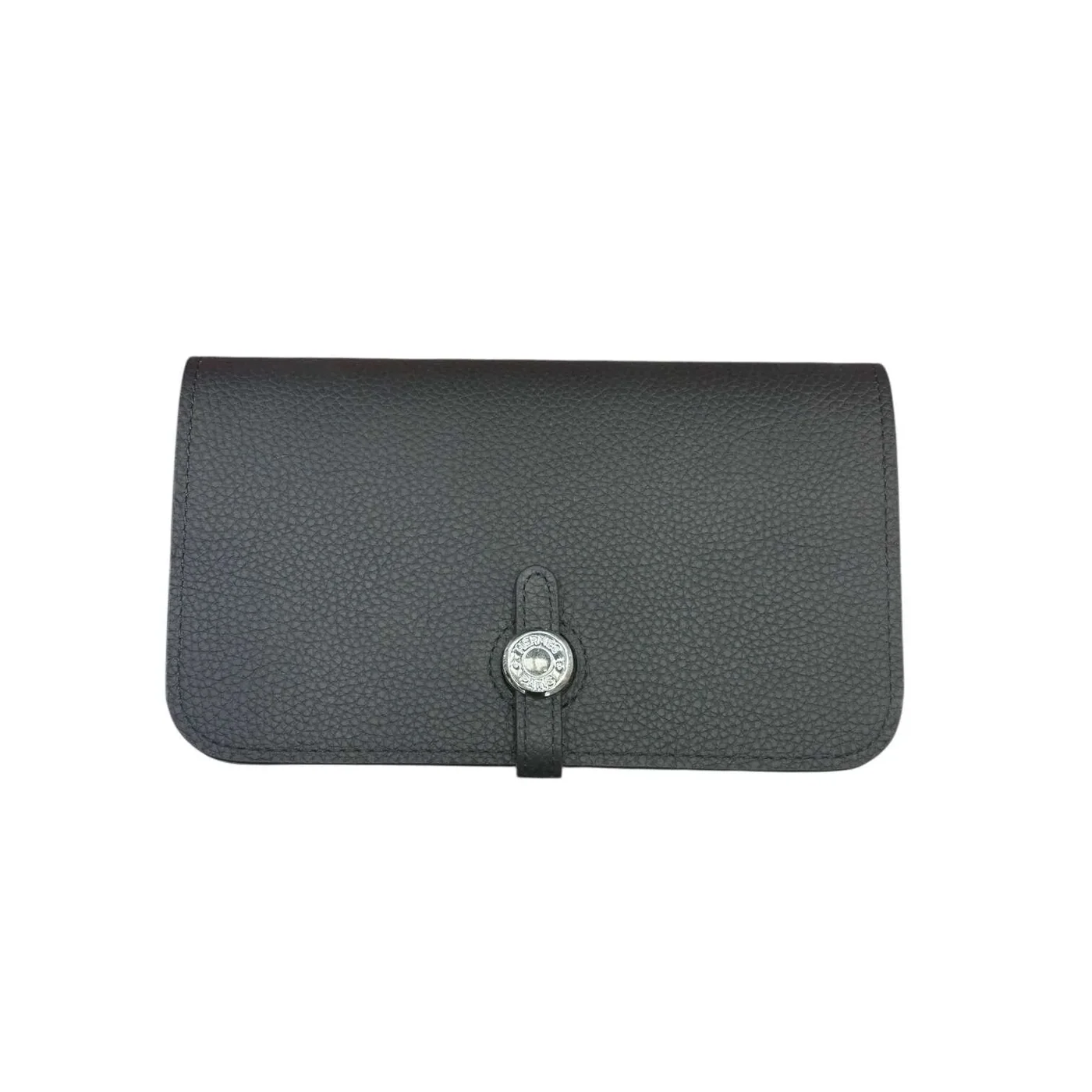 Amazing Black Clemence Leather Dogon Travel Wallet